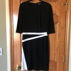 Black-white Lauren dress size 8